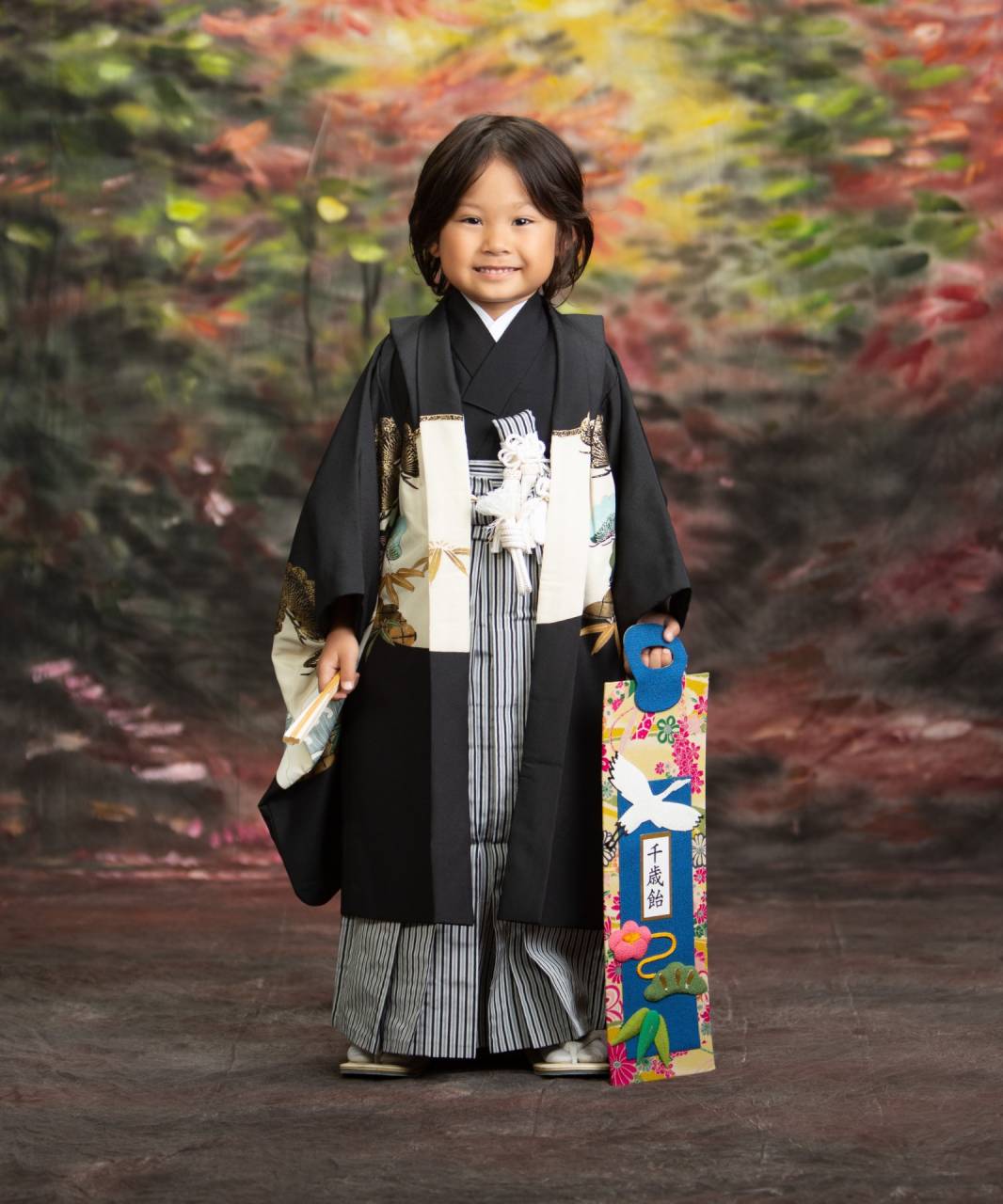 岡本スタジオ　七五三写真　七五三フォト　5歳男の子　和装