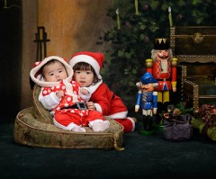 可愛い2人のサンタさんを撮っていただいてありがとうございました！